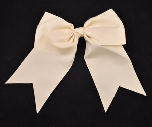 Cream Grosgrain Hair Bow