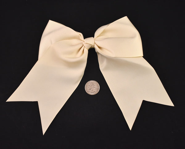 Cream Grosgrain Hair Bow