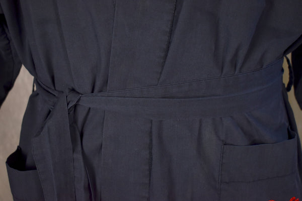1970s Black Red Dragon Robe