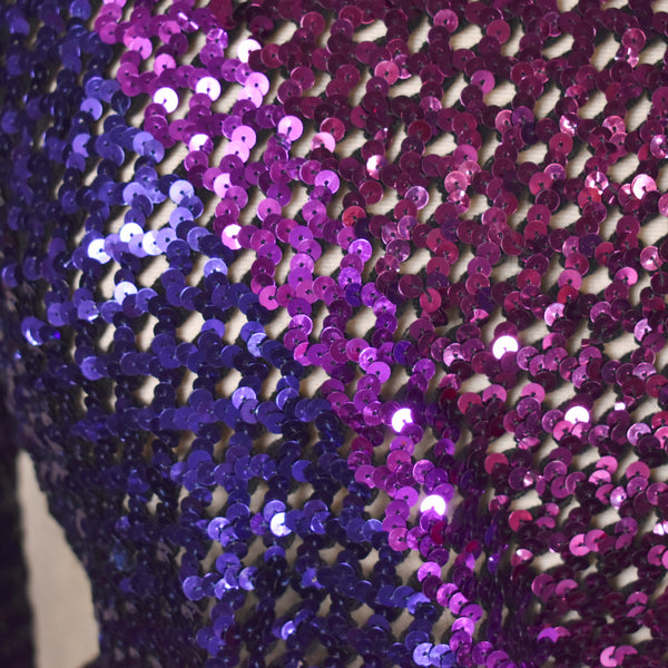 1980s Sequin Bow Disco Top