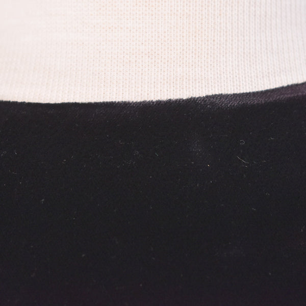 1990s Rich Black Velvet Drop LBD Waist Dress