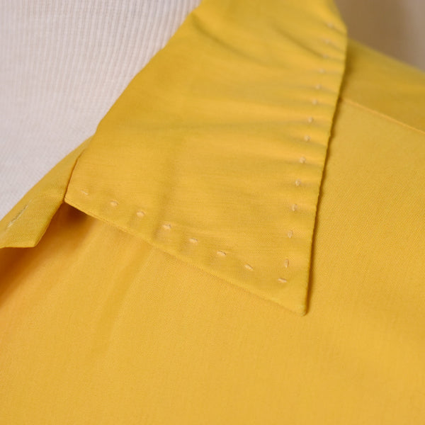 1960s Mustard Stitched Collar Shirt