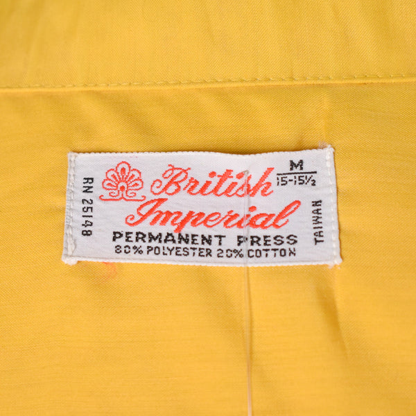 1960s Mustard Stitched Collar Shirt
