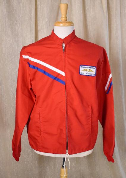 1970s Red Aircraft Flight Jacket
