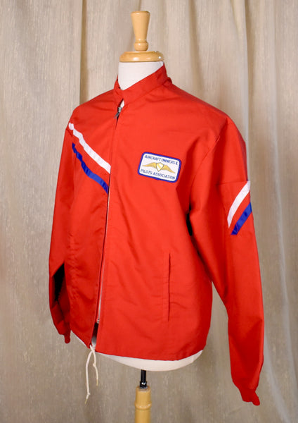 1970s Red Aircraft Flight Jacket