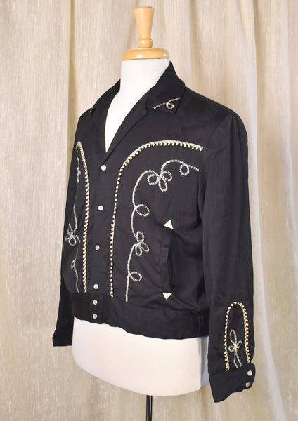 1970s H Bar C Black Bolero Western Jacket