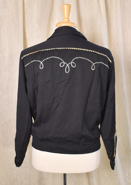 1970s H Bar C Black Bolero Western Jacket
