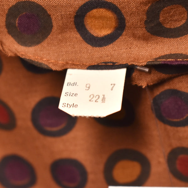 NWT 1950s Brown Polka Dot Pocket Dress