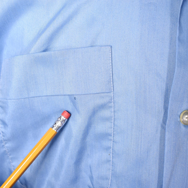 1950s LS Blue Loop Collar Shirt