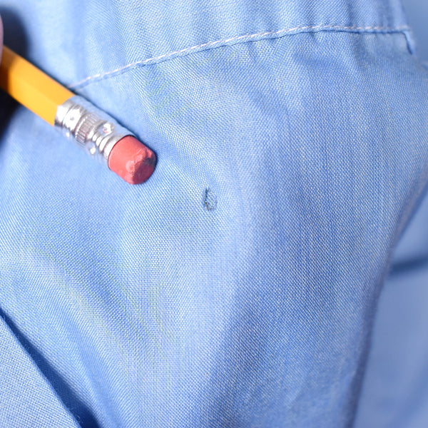 1950s LS Blue Loop Collar Shirt