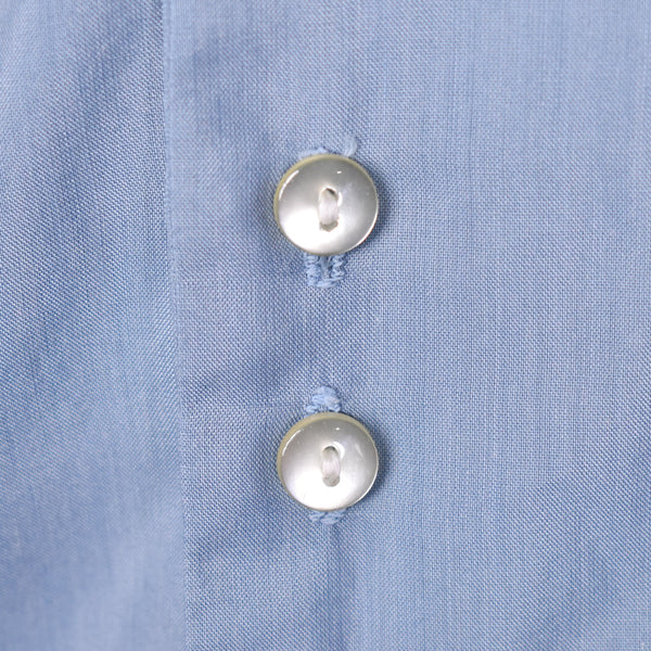 1950s SS Blue Tab & Loop Collar Shirt