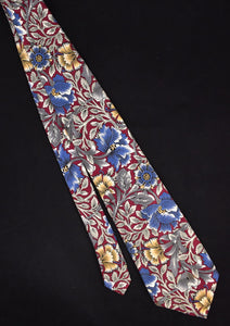 1990s William Morris Style Floral Tie