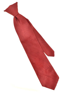 1960s Dark Red Clip On Tie