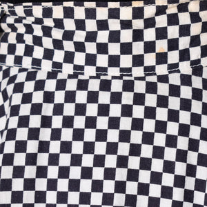 1950s Black & White Checkered Full Swing Skirt