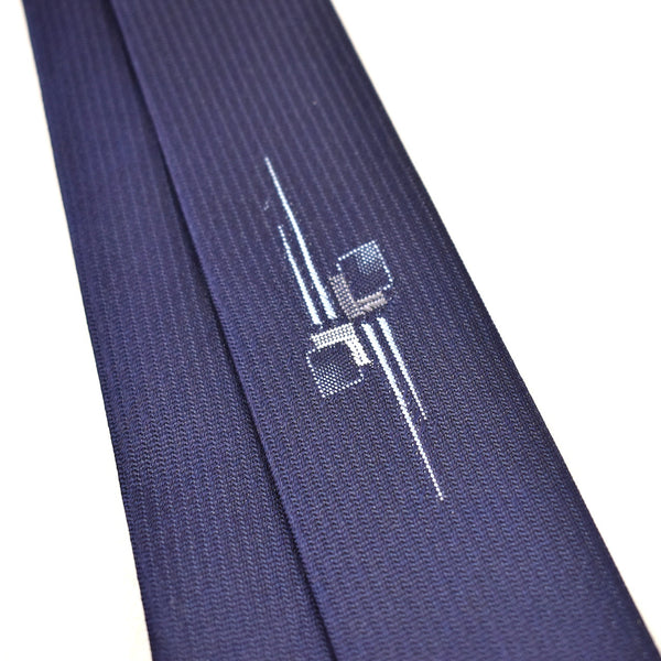 NOS 1960s Blue Reflecting Squares Tie