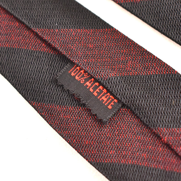 NOS 1960s Red & Black Stripe Tie