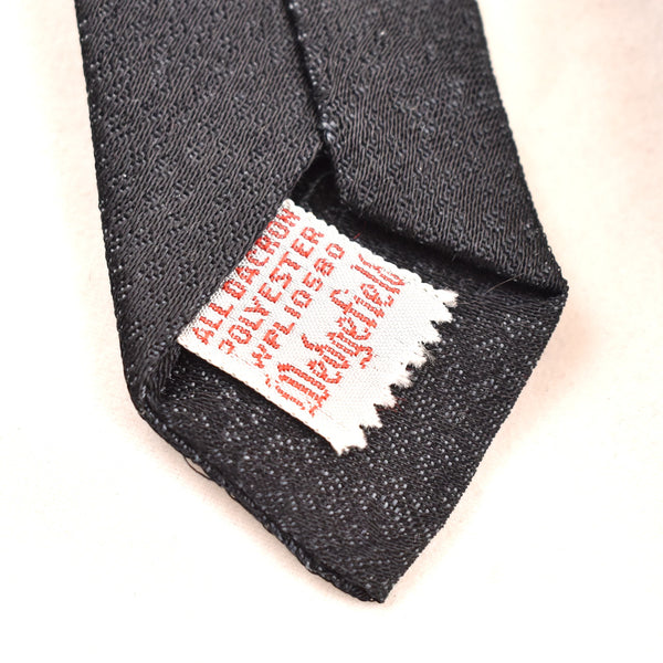 NOS 1960s Black & Red Lion Crest Tie