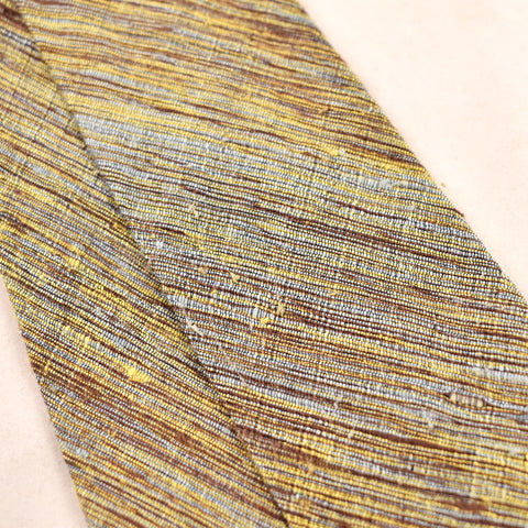 1960s Hand Loomed Brown Silk Tie