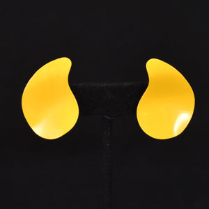 Mustard Wave Earrings