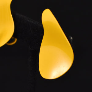 Mustard Wave Earrings