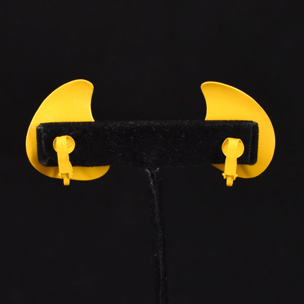 Mustard Wave Earrings