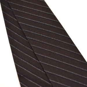 NOS 1960s Brown & Gray Striped Tie