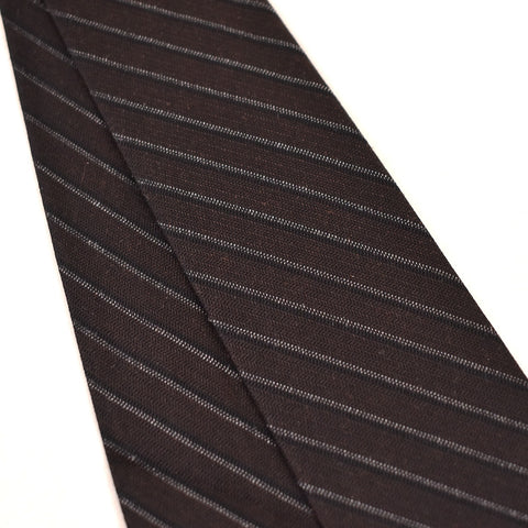 NOS 1960s Brown & Gray Striped Tie