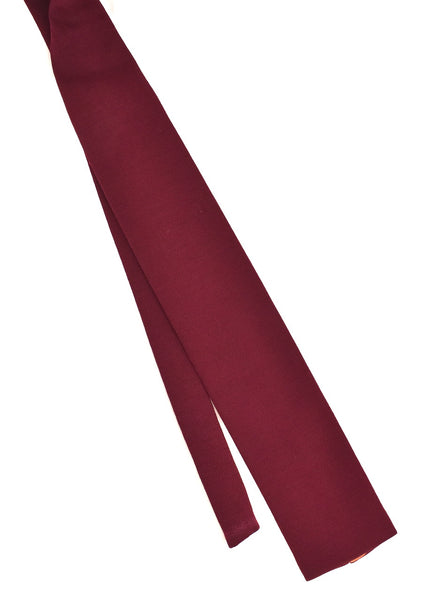 1960s Burgundy Knit Tie