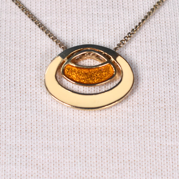 Oval Enamel Sarah Coventry Choker Necklace