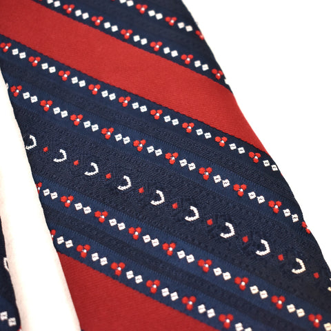 1960s Oleg Cassini Patriotic Stripe Tie