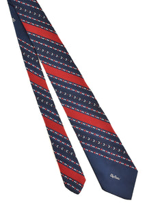 1960s Oleg Cassini Patriotic Stripe Tie
