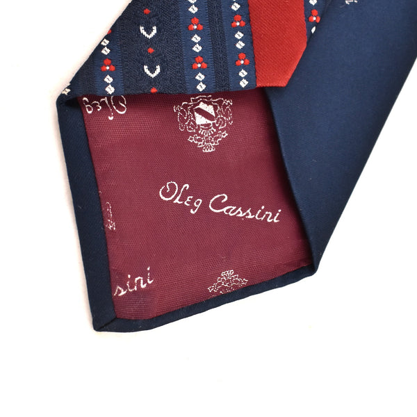 1960s Oleg Cassini Patriotic Stripe Tie