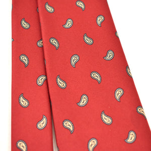 1970s Burgundy Paisley Tie