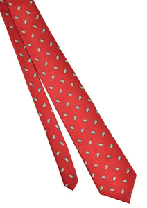 1970s Burgundy Paisley Tie
