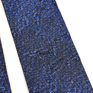 1960s Glittery Blue Skinny Tie