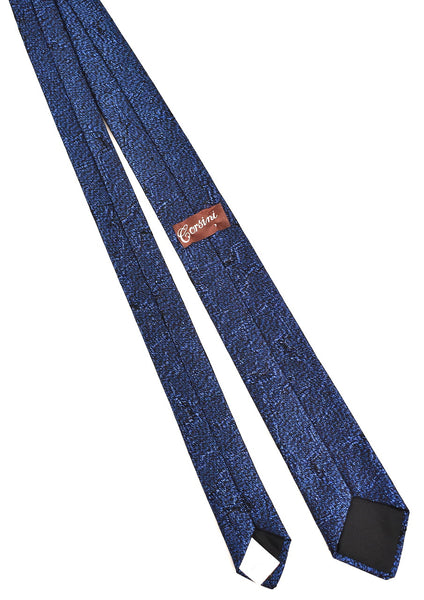 1960s Glittery Blue Skinny Tie