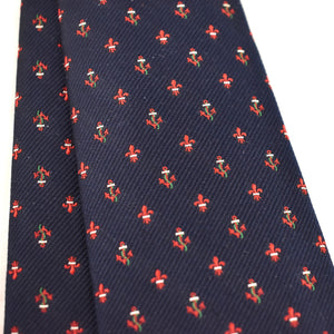 1980s Anchor & Fleur de Lis Tie