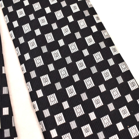1990s Gray Rectangles Tie