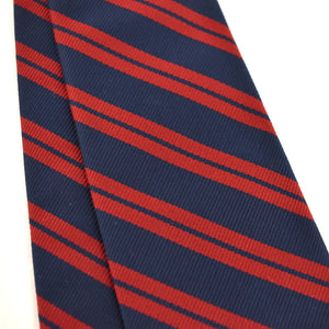 1960s Navy & Red Striped Tie