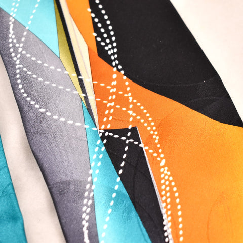 2000s Asymmetrical Teal Tie