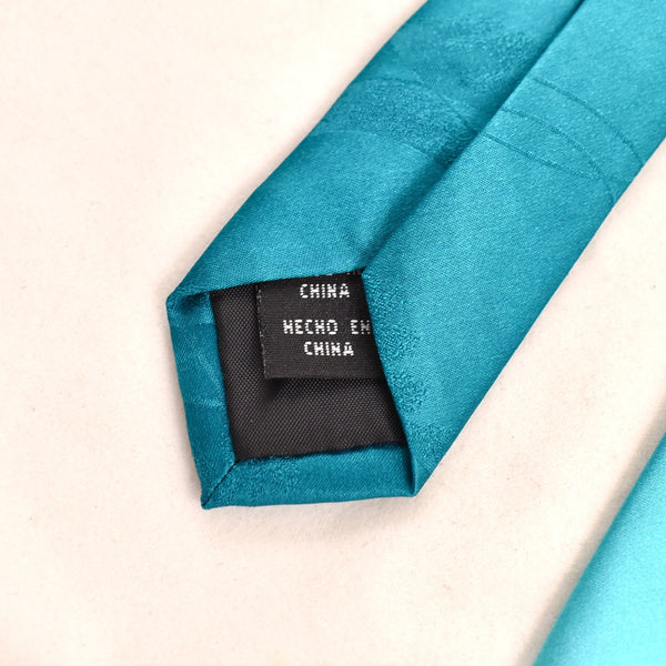 2000s Asymmetrical Teal Tie