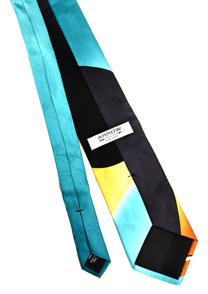 2000s Asymmetrical Teal Tie