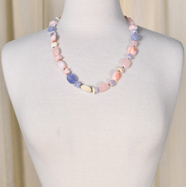 Pastel Periwinkle Bead Necklace