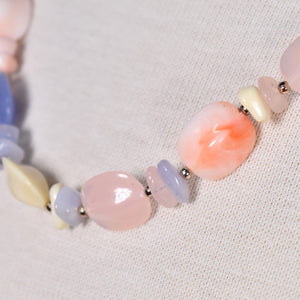Pastel Periwinkle Bead Necklace
