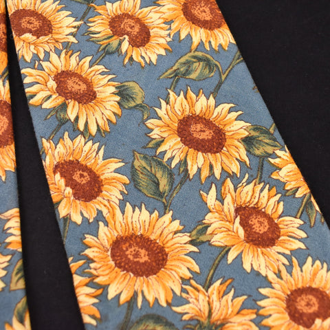 1980s Sunflower Tie