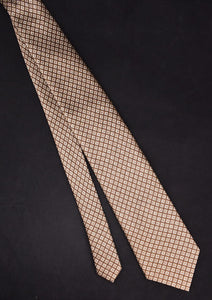 2000s Brown Squares Tie
