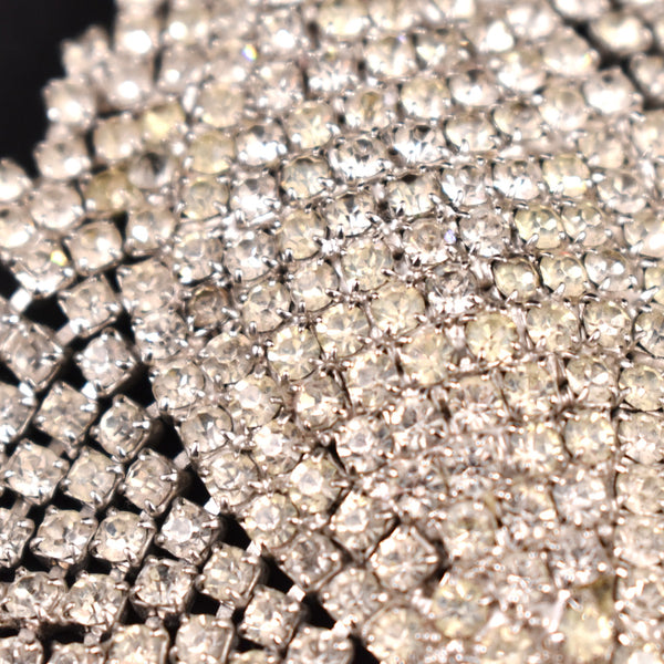 Large Cascading Rhinestone Brooch