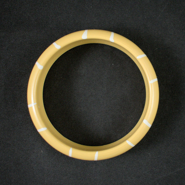 Tan Striped Bangle Bracelet