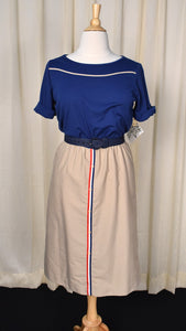 NWT 1970s Casual Nautical Dress