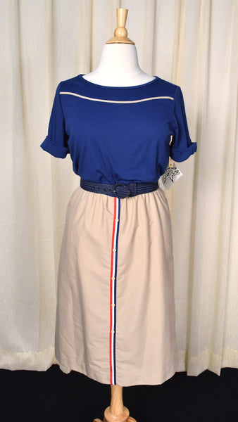 NWT 1970s Casual Nautical Dress